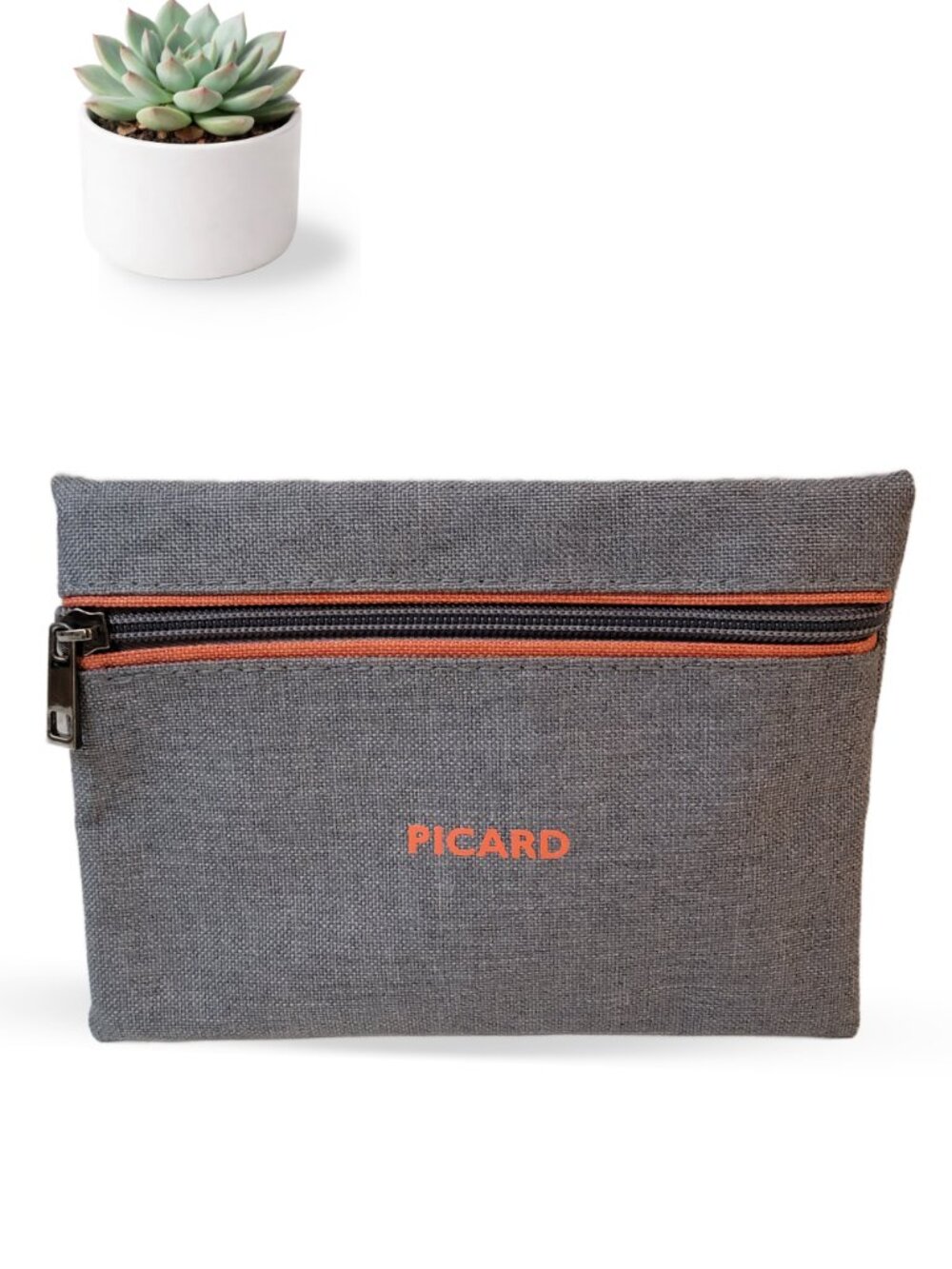 Picard x Lufthansa Exclusive Toiletry Bag | Gray & Orange